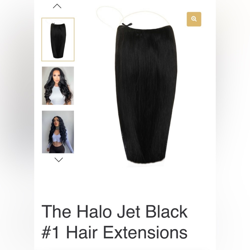 Authentic Halo Luxury Human Hair Extensions  #111 16” Jet Black 1
FREE SHIPPING